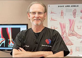Photo of ALAN J. DISCONT, CONDITIONS TREATED: Bunions, Arthritic Foot and Ankle Care, Diabetic Foot and Geriatric Problems, Athlete Foot, Achilles Tendon, Instability and Sprains, Children&#x27;s Problems, Flat Feet (Pronation), Bone Spurs, Calluses and Corns, Arthritis, Fungus Toenails, Gout and Infections TREATMENTS OFFERED: Additional Therapies &amp; Computer Foot Scanning in CHANDLER