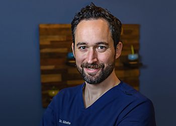 Photo of CHRISTOPHER GILLETTE, TREATMENTS OFFERED: Bone Grafting, Bridges, Implants, Gum Contouring, Porcelain Veneers, Bonding, Dentures, Fillings, Sinus Lift, Cleanings, Extractions, Gum Disease Therapy, Root Canal Treatment, Sedation, Sleep Apnea, Teeth Whitening, TMJ and Snore Guards CONDITIONS:Children&#x27;s and Laser Dentistry &amp; Pediatric Dentistry in ARVADA