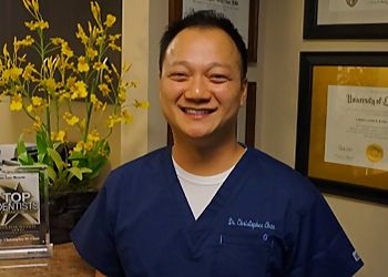 Photo of CHRISTOPHER W. CHAN, TREATMENTS OFFERED:General and Preventive Care, Laser Dentistry, Implants, Gum Recession, Oral Sedation, Cosmetic Dentistry, Whitening, Straighten Your Teeth, Replace Missing Teeth, Porcelain Veneers, Crowns, Tooth Bonding, Composite Filling &amp; Invisalign in HUNTINGTON BEACH