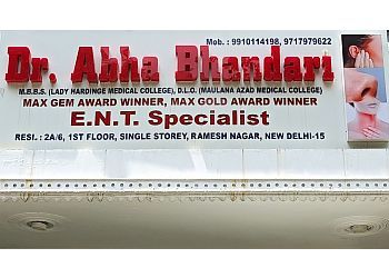 Photo of DR. ABHA BHANDARI, CONDITIONS TREATED:Ent Specialist, FESS, Sinus, Septoplasty, Tonsillectomy, Tympanoplasty &amp; Vertigo Treatment in DELHI