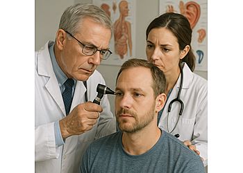 Photo of DR. ARONE PABBIES, CONDITIONS TREATED:Ear Pain, Hoarseness, Snoring, Sleep Apnea, Tonsils, Hearing Loss, Earwax, Sore Throats, Cholesteatoma, Nasal Fractures, Voice Disorders, Nasal Polyps, Tinnitus, Deviated Septum, Adenoids, Breathing Problems, Headaches &amp; Earaches in RED DEER