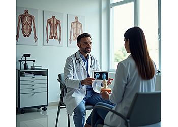 Photo of DR. ASAD SLEIMAN, TREATMENTS OFFERED: ACL Reconstruction, Arthroscopic Surgery, Total Hip Replacement &amp; Partial Hip ReplacementCONDITIONS: Arthritic Joints, Ankle Injury, Wrist Injury, Broken Legs &amp; Arm Fractures in GRANBY