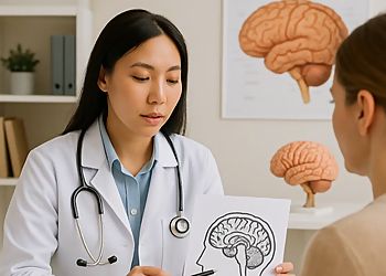 Photo of DR. GORDINA ELIZABETH SAVELLI, CONDITIONS TREATED: 
Multiple Sclerosis, Hydrocephalus, Lumbar Disk Disease (Herniated Disk), Meningitis, Stroke (Brain Attack), Spinal Cord Injuries, Cluster and Tension Headaches &amp; Parkinson&#x27;s Disease 
TREATMENTS OFFERED: Brain Tumor Surgeries in HAMILTON