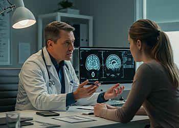 Photo of DR. MICHEL SYLVAIN, CONDITIONS TREATED: 
Cluster and Tension Headaches, Parkinson&#x27;s Disease, Alzheimer&#x27;s Disease, Epilepsy, Cerebral Aneurysm, Migraine Disorders and Stroke Disorders 
TREATMENTS OFFERED:
Electroencephalography (EEG) for Epilepsy Diagnosis &amp; Surgical Treatment for Cerebral Aneurysms in QUEBEC