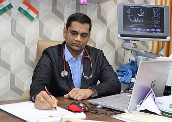 Photo of DR. PRATEEK BHADAURIA, Coronary Angiogram, Heart Rhythm Checkup, Angioplasty and Stenting, TMT, ICD, CRT Treatment for Heart Failure, Pacemaker Implantation, Heart Checkup (Chest Pain), Stress Echocardiography, Echo, Holter, Angiography, Electrocardiography (ECG), Angioplasty, Stenting, Pacemaker Evaluation &amp; Implantation in GWALIOR