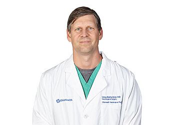 Photo of GREGORY W. BALTURSHOT, CONDITIONS TREATED: Back Pain, Benign and Malignant Brain Tumors, Brain Aneurysm, Brain Arteriovenous Malformation and Fistula, Cervical/Thoracic/Lumbar Disc Herniation, Chiari Malformation, Complex Spine Disorders, Concussion, Epilepsy, GlioblastomaTREATMENTS OFFERED:Minimally Invasive and Open Complex Surgery, Including Scoliosis Reconstruction, Microdiscectomy, Laminectomy and Fusions from Anterior, Lateral and Posterior Approaches, Ulnar Neuropathy, Tumors and Other Peripheral Nerve Conditions, Carpal Tunnel Syndrome, Cerebrovascular Disease, Complex Reconstructive and Minimally Invasive Spine, Endoscopic Treatment of Pituitary Neoplasms, Interventional Spine Procedures, Spine Surgery, Spine Trauma &amp; Syringomyelia in COLUMBUS