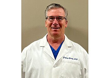 Photo of GREGORY YOUNG, CONDITIONS TREATED: 
Tinnitus, Balance Disorders, Sinusitis, Chronic Cough, Nasal Congestion, Deviated Septum, Nasal Polyps, Hearing Loss, Sleep Apnea, Hoarseness, Tonsillitis, Laryngitis, Thyroid &amp; Facial Nerve Disorders
TREATMENTS OFFERED: 
Treatment for Hearing Loss and Tinnitus, Dispensing of Hearing Aids, Removal of Tonsils and Adenoids, Insertion of Ear Tubes, Surgical Procedures for Sinusitis, Allergy Testing &amp; Hearing Tests in MESQUITE