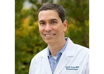 Photo of JACOB E. LAU, CONDITIONS TREATED:
Adult and Pediatric, Acne, Rosacea, Psoriasis, Skin Cancers, Moles, Skin Tags, Eczema, Warts, Rashes, Growths, Cysts, Hair &amp; Nail Conditions TREATMENTS OFFERED: Skin Surgery, Mohs Surgery &amp; Narrow-Band UVB Therapy in OXNARD