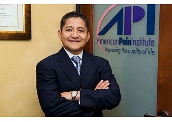Photo of MIGUEL A. DOMINGUEZ, CONDITIONS TREATED: Arthritis, Autoimmune Diseases, Back, Bursitis, Knee, Chronic Neck, Pelvic and Cancer Pain, Patellofemoral and Complex Regional Pain Syndrome, Headache, Migraine, Scoliosis, Spinal Stenosis, Trigeminal Neuralgia &amp; Disc Disease
TREATMENTS OFFERED:Spinal Cord Stimulation, Peripheral Nerve Block &amp; Cervical Epidural Steroid Injection in EL MONTE