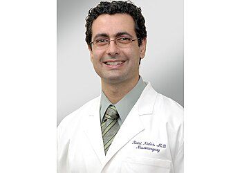 Photo of REMI NADER, TREATMENTS OFFERED:Lumbar Puncture, Carpal Tunnel Decompression, Arnold Chiari Malformation, Arteriovenous Malformation, Brain Tumor, Aneurysm, Arachnoid Cyst, Carpal Tunnel Syndrome and Ulnar Compression, Glioma, Glioblastoma, Meningioma, Metastatic Intracranial Neoplasm, Chronic Pain, Penetrating Injury to The Spine or Brain, Pituitary Tumor Traumatic Brain Injury &amp; Primary Spinal Neoplasm in HOUSTON